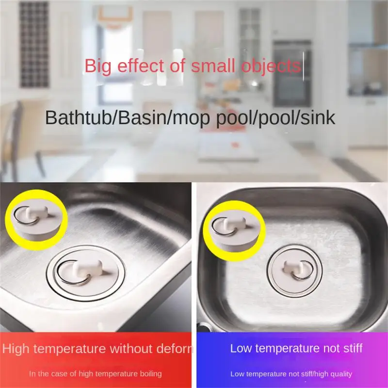 Drain Stopper Kitchen Bath Rubber Sink Plug Floor Drain Plug Sink Bathtub Drainage Stopper