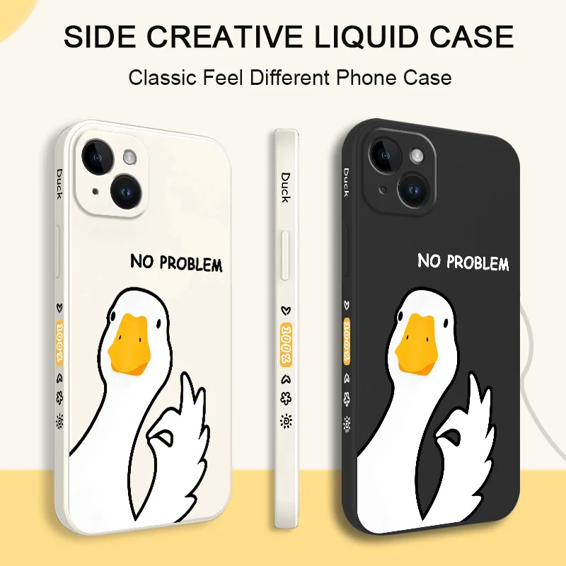 Charming Hello Duck Silicone Phone Case Cover