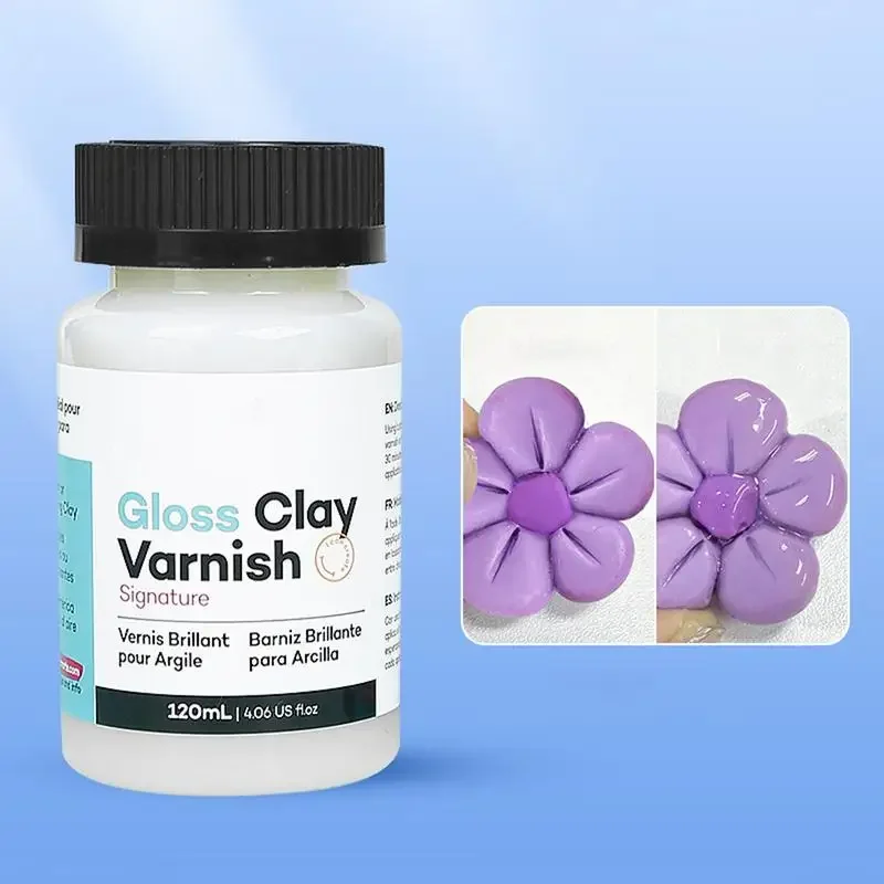 20/60ml Clay Sculpture Sealant Glossy Clay Varnish for Polymer or Air Hardening Clear Gloss Varnish Clay Gloss Varnish