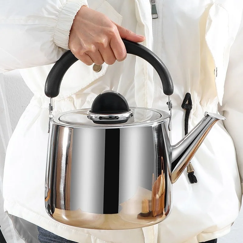 Thickened Whistle Kettle 2L/3L/4L 304 Stainless Steel Rapid Heating Boiling Water Pot for Home Tea Kettle