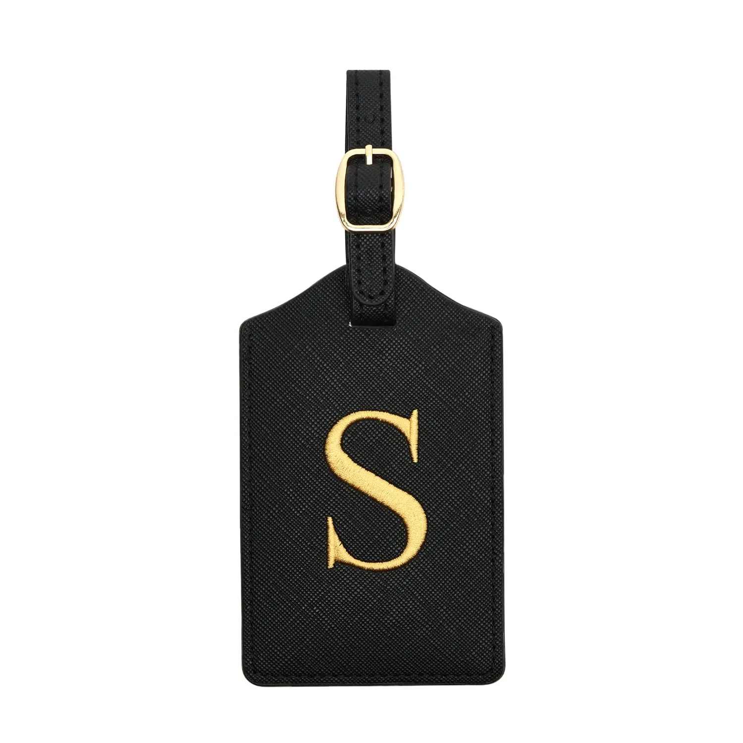 Enhanced PU Leather Luggage Tag with Privacy Cover & Name Card Slot