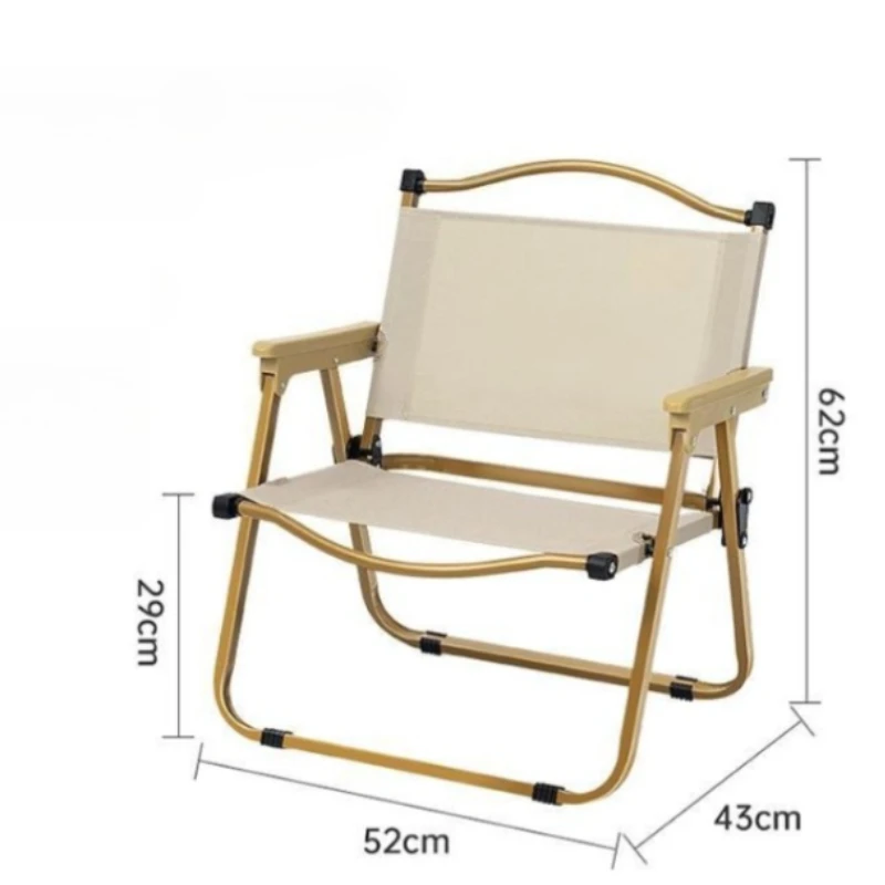 Chaise pêche jardin acier inoxydable pliante - Fauteuil léger portable camping plage moderne