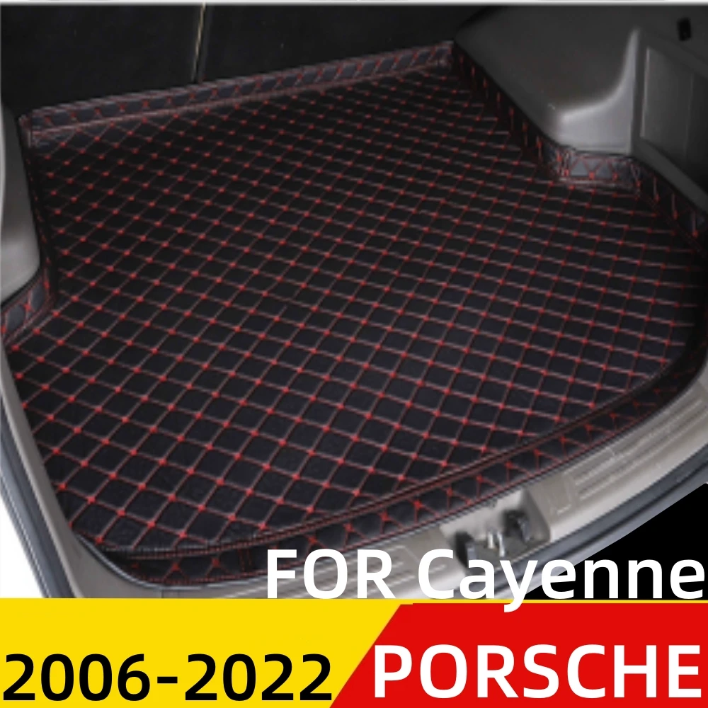 Car Trunk Mat For Porsche Cayenne 06 22 All Weather XPE High Side Rear