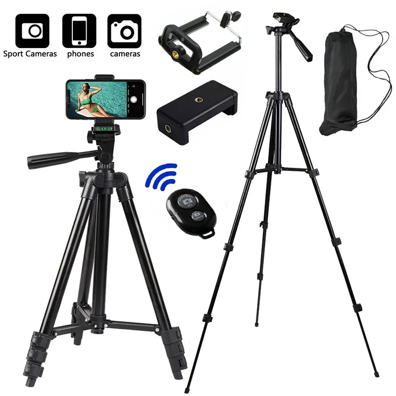 Lightweight Camera Tripod 103cm Lightweight Camera Tripod for Mobile Tripod Camera Portable SLR Bluetooth-compatible Desktop Cam Stand Monopod Smartphone