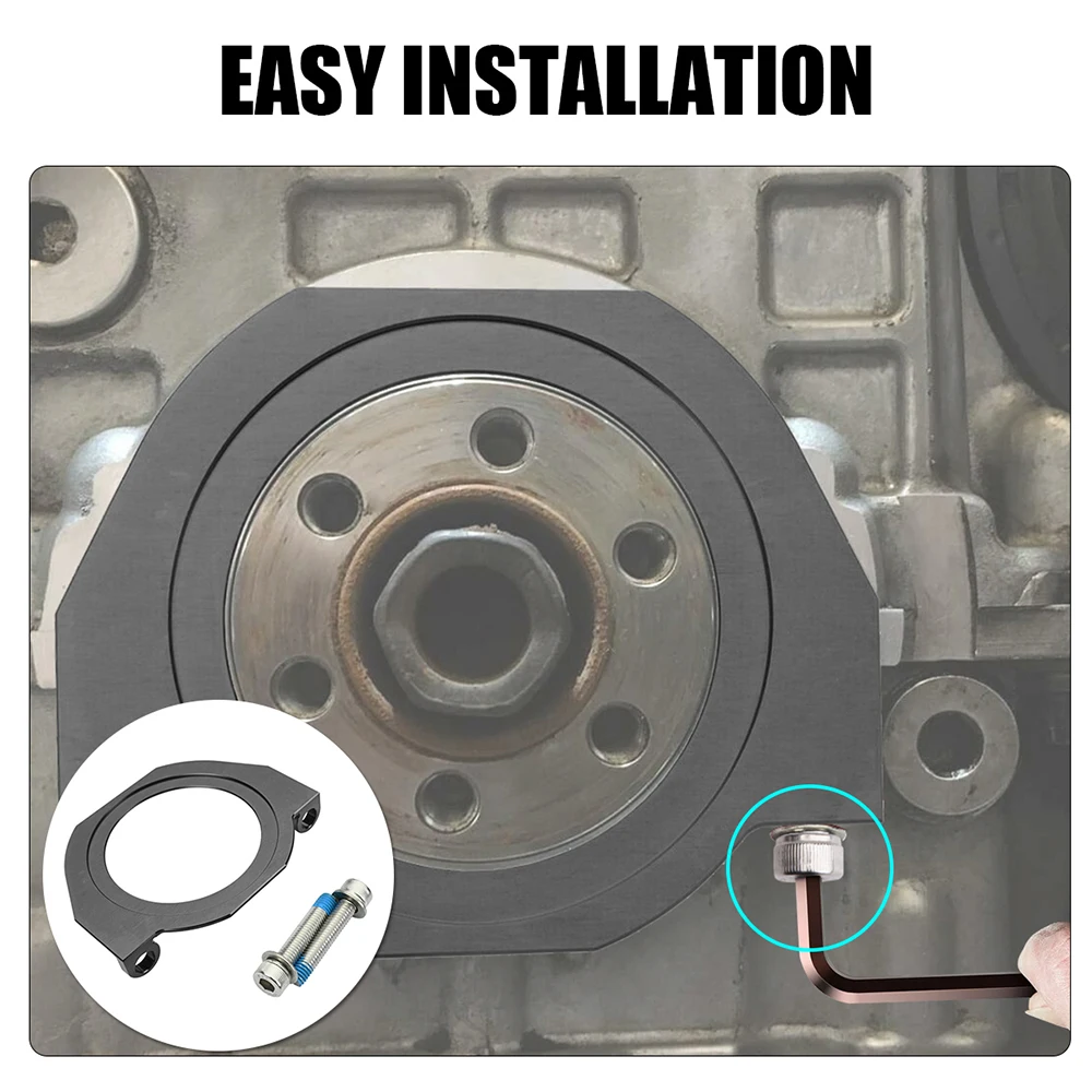 Crank Seal Serpentine Belt Guard Accessory Part For BMW 528i 335i 135i M2 S55 N54 N55 N52 7075 Aviation Aluminum Alloy