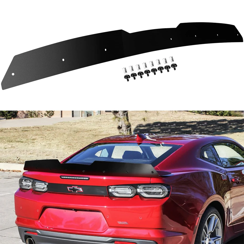 

Задний спойлер MX Wickerbill, совместимый с 2016-2022 Chevy Camaro 6-го поколения SS, Плетеный спойлер для купюр, дополнительный стиль