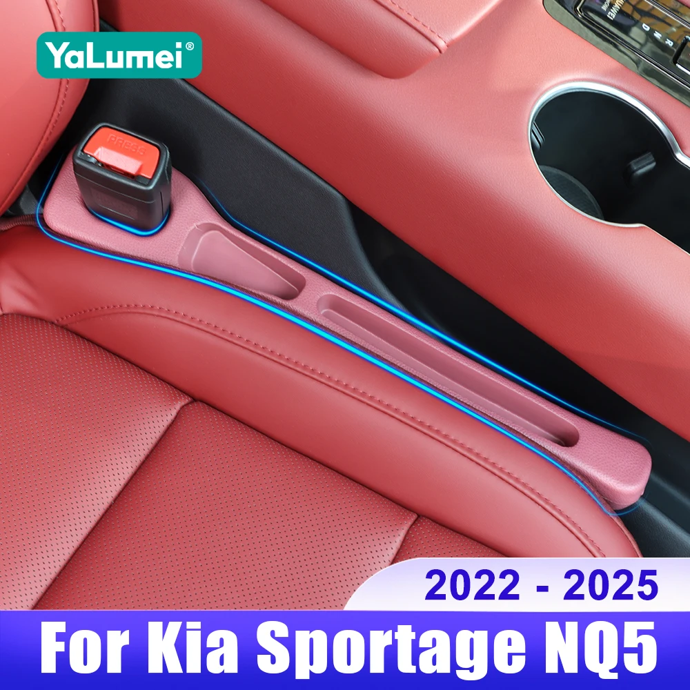 Organiseur Pour Console Centrale Kia Sportage NQ5 2022+ – BIXUAN, Avec Tapis Antidérapant Rouge – Réduit Le Bruit