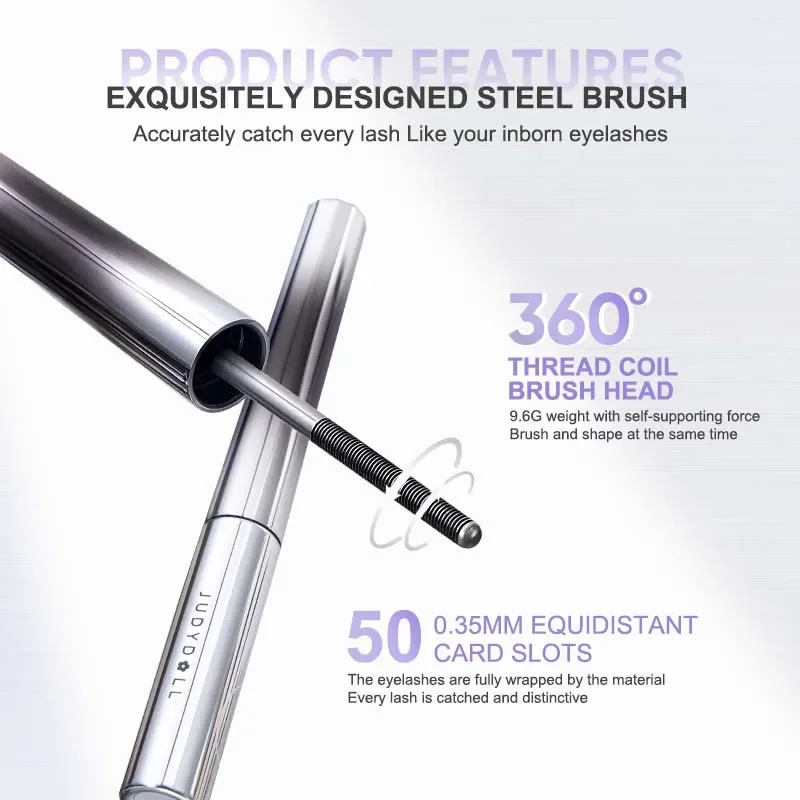 Mascara per ciglia waterproof con fibre di seta, nero, per ciglia lunghe e incurvate, extension per occhi sexy, cosmetici per il trucco._voghion.com
