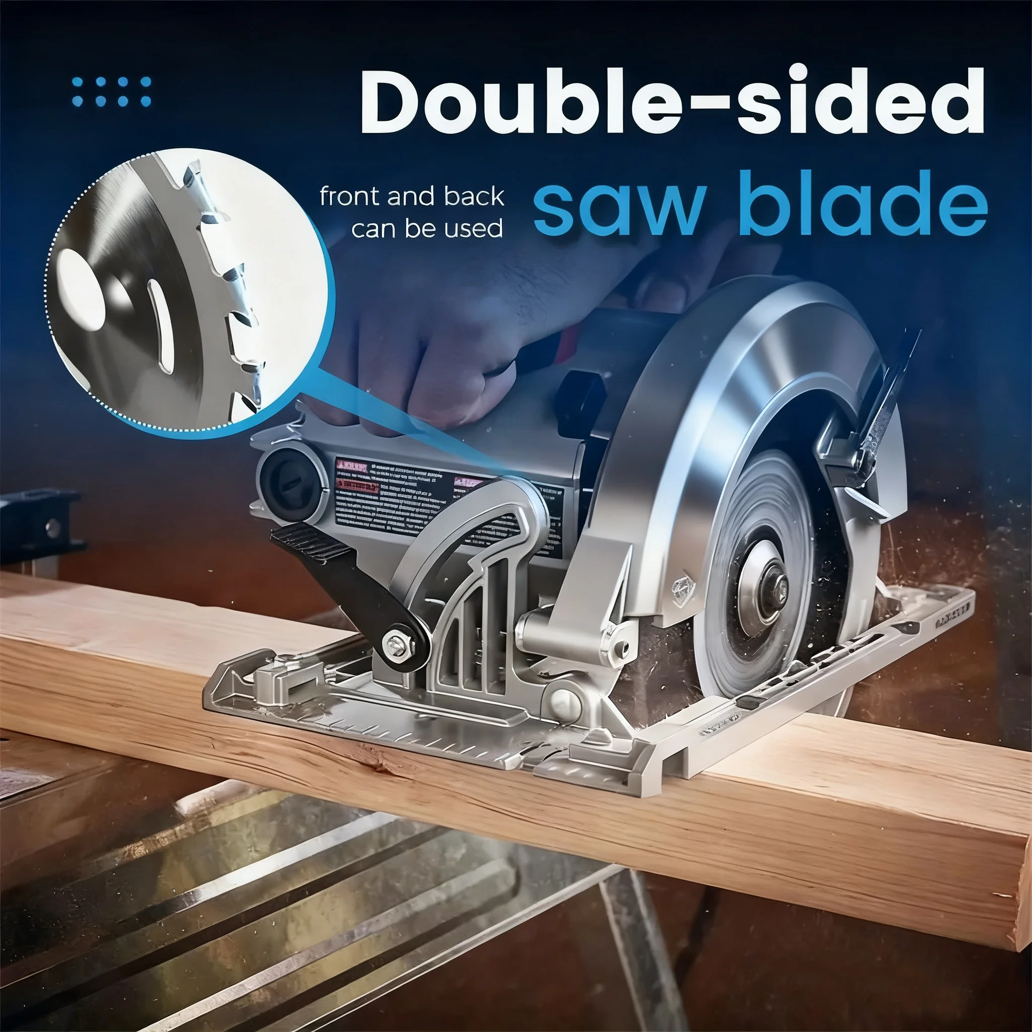 Premium Alloy Double-Sided Carbide Woodworking Saw Blade – 20 Sharp Sawteeth for Precision Wood Cutting
