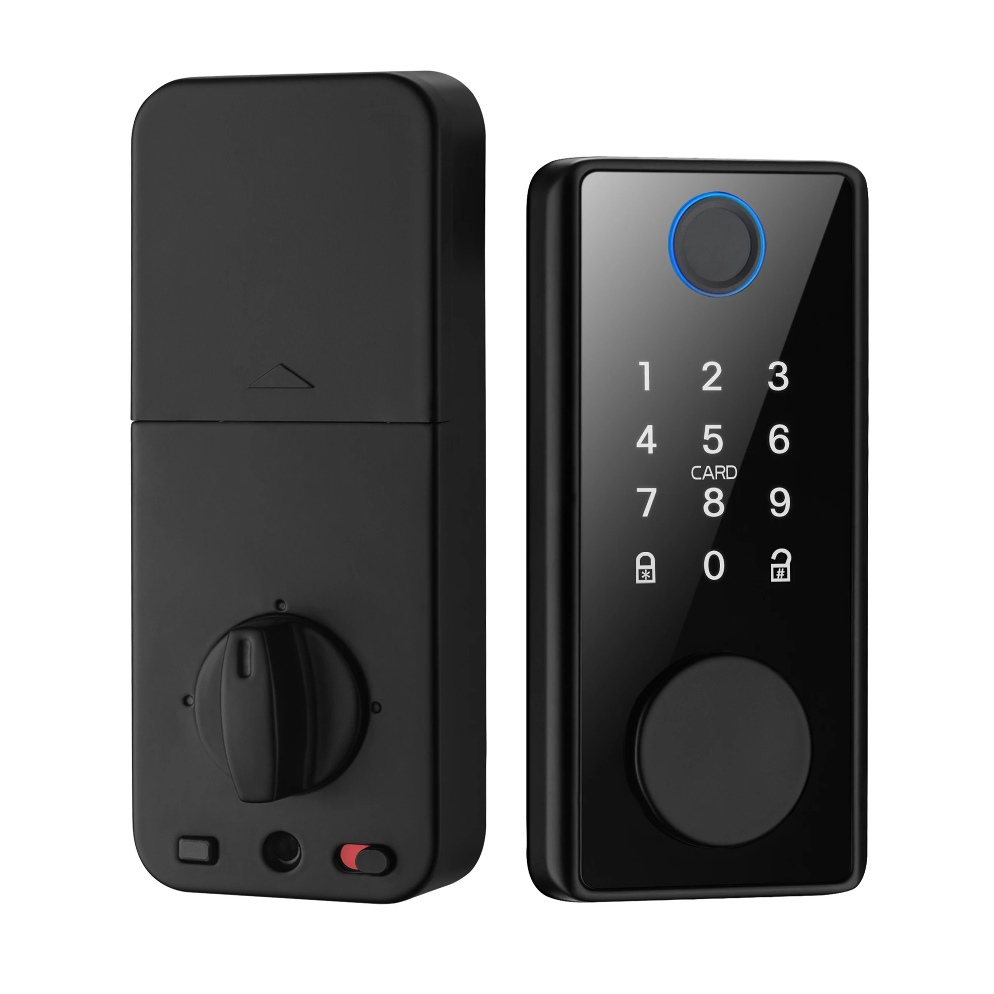 Tuya SmartLife 앱 스마트 지문 번호 RFID, 미국 데드볼트 자동 잠금 장치