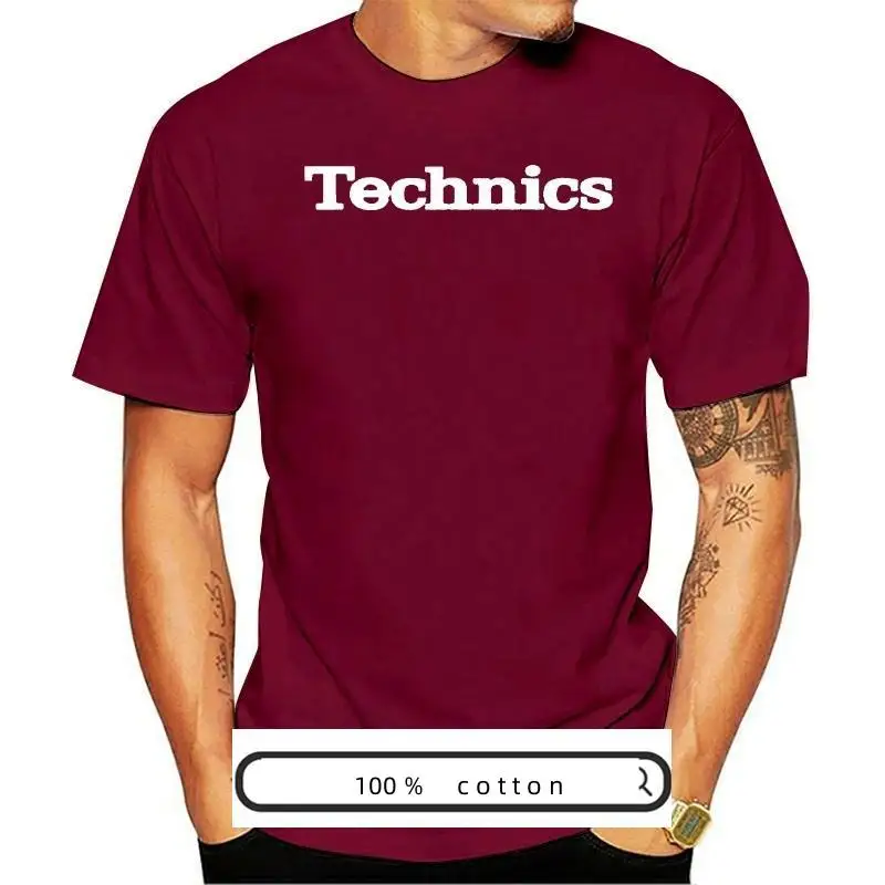 Technics T Shirt Dj 1200 Giradischi Music House Techno Electronic Hip Hop Nuovo