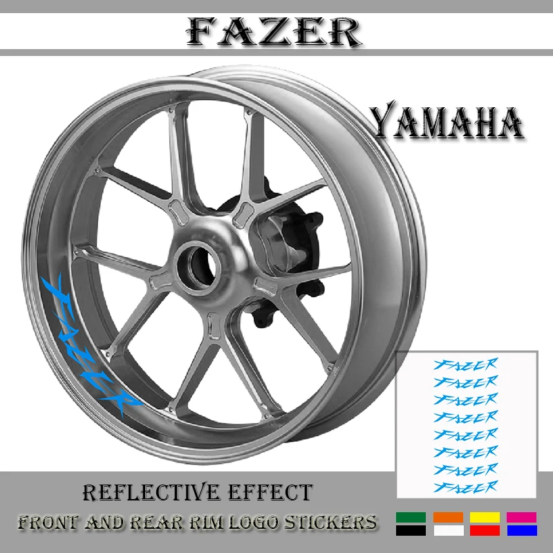 New Motorcycle Modified Wheel Sticker Waterproof Reflective Wheel Decal Color Wheel Side Strip for YAMAHA FAZER FZ1 FZ6 FZ8 FZS