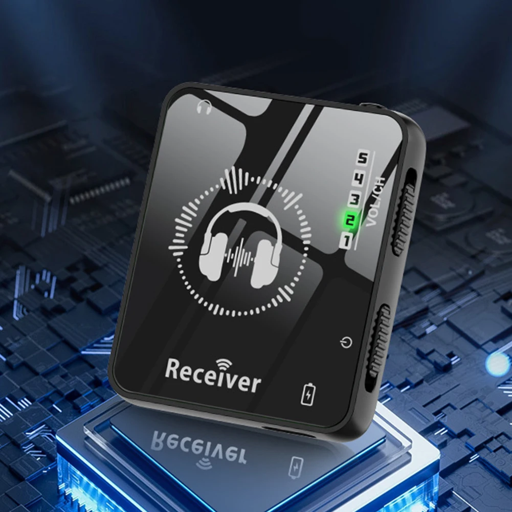 Wireless In-Ear Monitor System Rechargeable Transmitter Receiver Wireless Earphone Monitor Transmission System 10H Battery Life