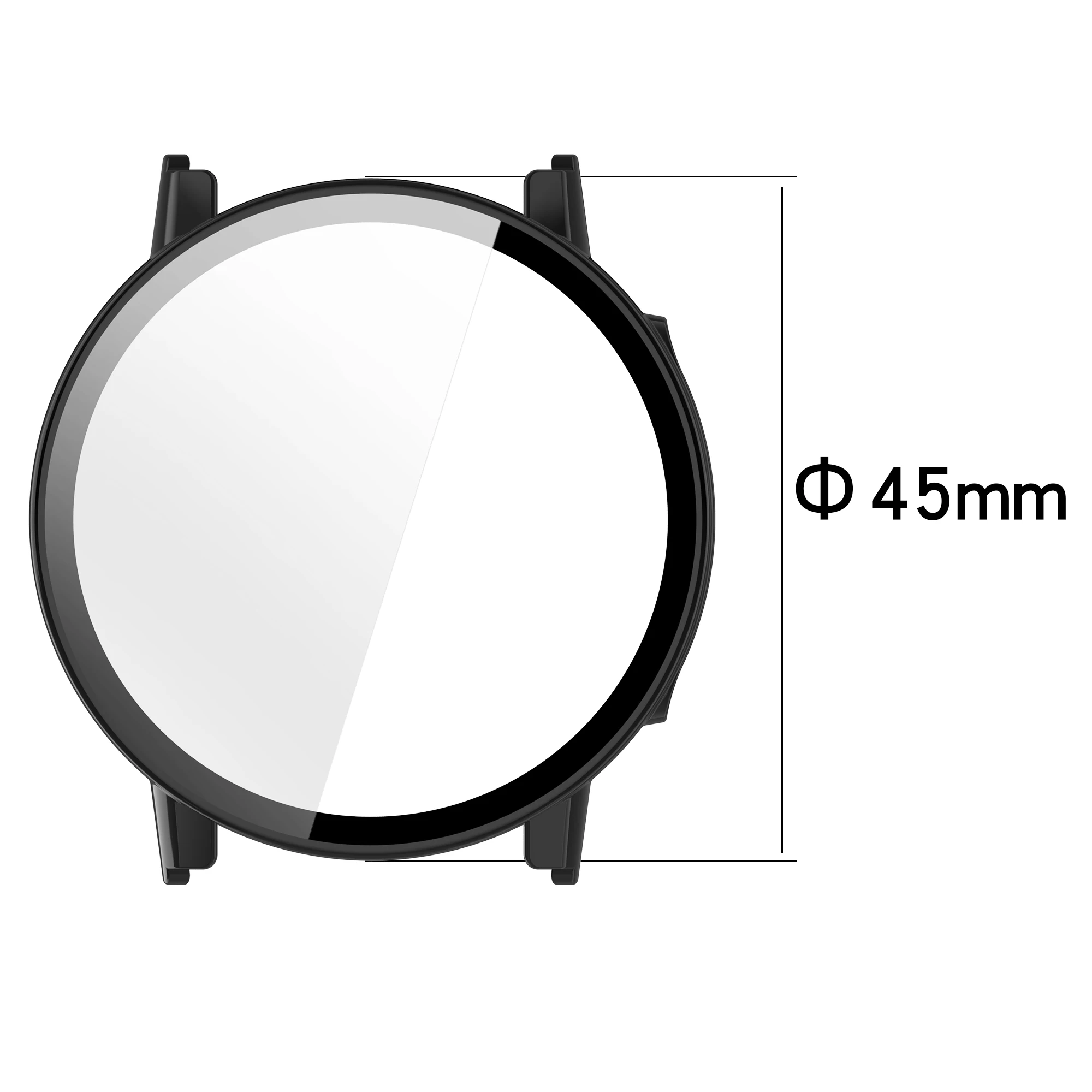 Enhanced Protective Glass Case with Tempered Film - Durable PC Hard Cover