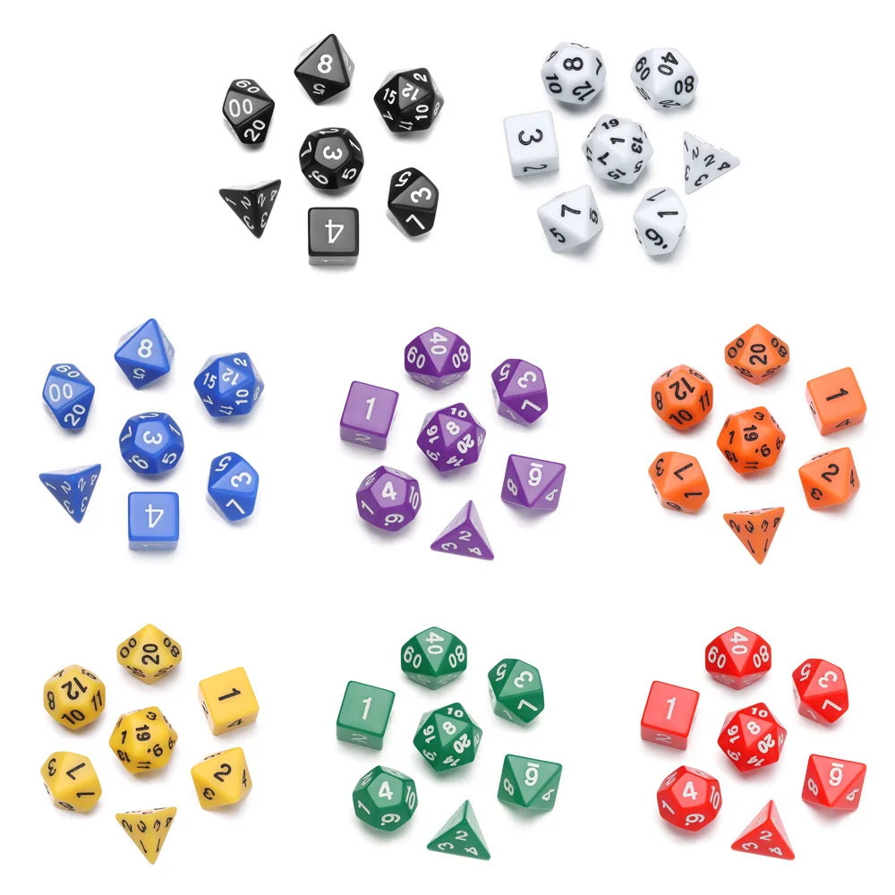 Polyhedral Dice Dnd Dice Set Table Game Dice Math Dice Game