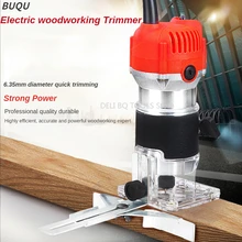 BUQU – tondeuse électrique pour le travail du bois, 220V, 800W, 30000 tr/min, fraiseuse à bois, découpage, Machine à découper à la main