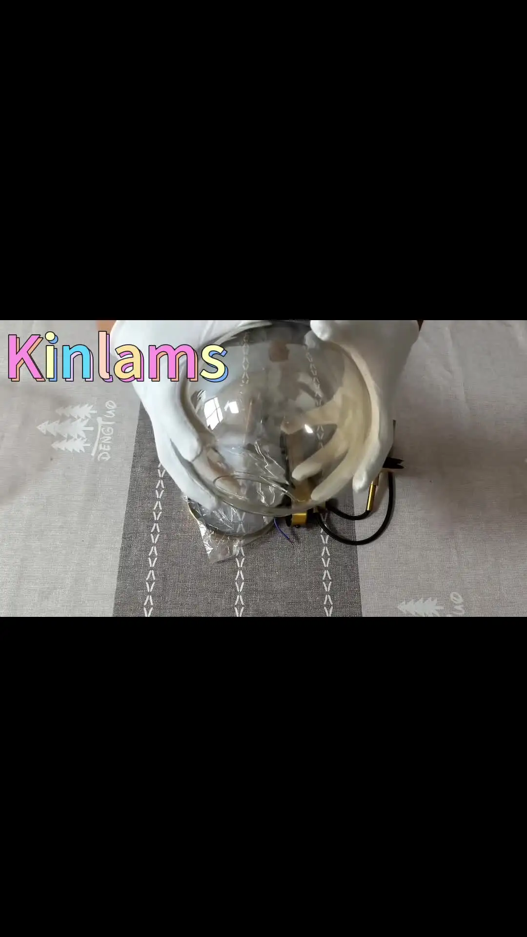 Настенные светильники KINLAMS медные стеклянные шары