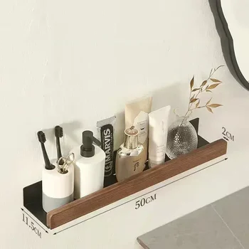 ห้องน้ําไม้ผู้ถือชั้นวางอาบน้ําชั้นวางมุมติดผนังไม่มีเจาะชั้นวางห้องครัวห้องน้ําอุปกรณ์เสริม 13