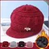 Fashion Hat Plush Knitted Wind Ear Guard Solid Plush Autumn Wool Warm Old Color Hat Winter Hat And Simple Cotton Lad X2D9 2