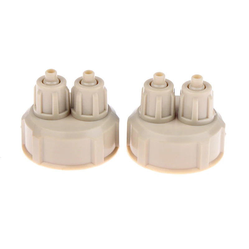 2Pcs 3MM Aquarium CO2 System Tube Valve Guage Bottle Cap Fish Tank Air Diffuser Generator Tool 2