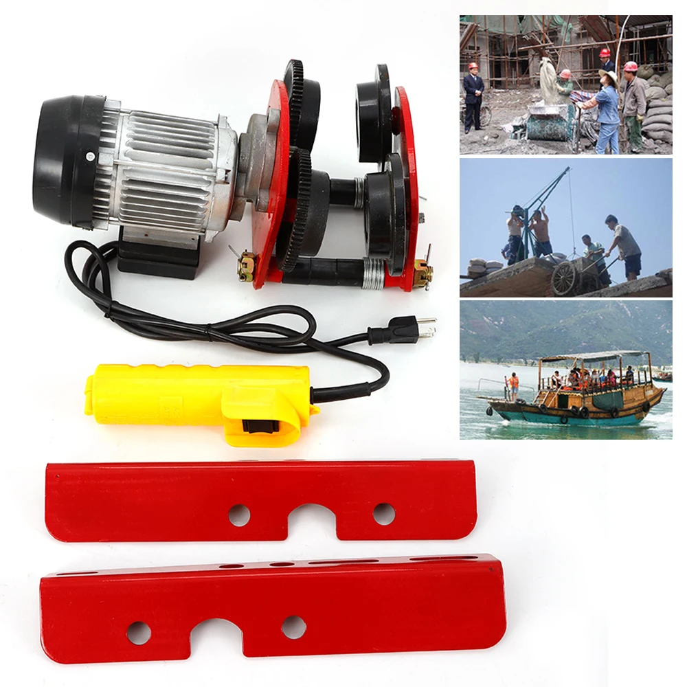 2200LB 1 T Industrial Electric Hoist Trolley Overhead Winch Crane Lift & Remote