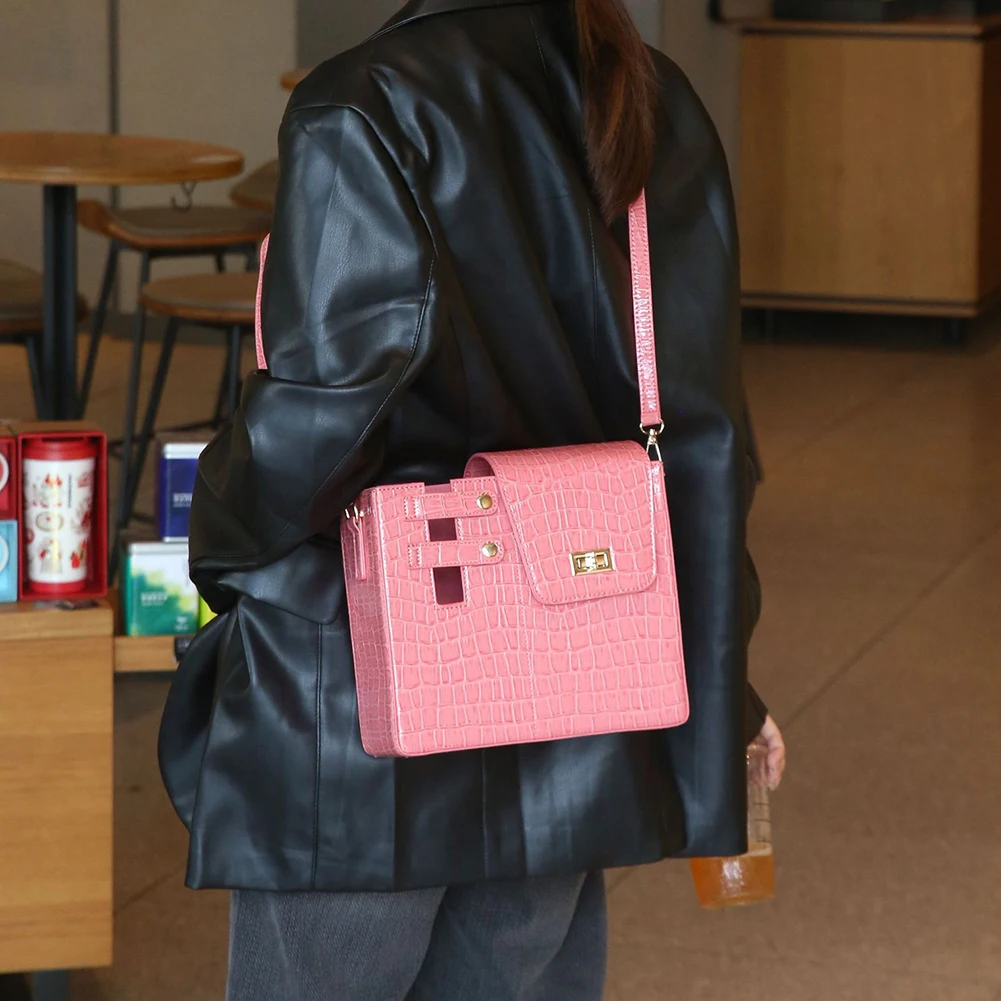 PU Crossbody Water Bottle Holder Bag for Hiking Camping