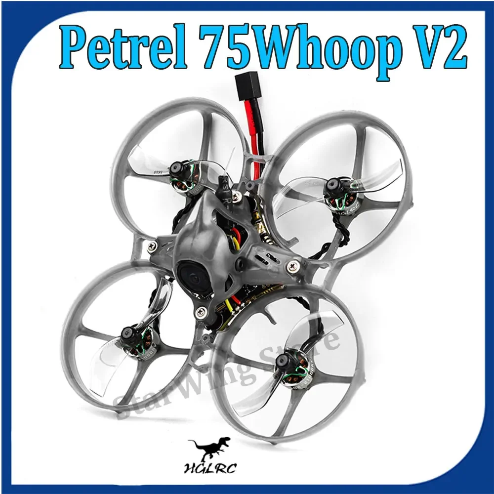 

Дрон HGLRC Petrel 75Whoop V2 с бесщеточным двигателем, 10 А, 0802 кв
