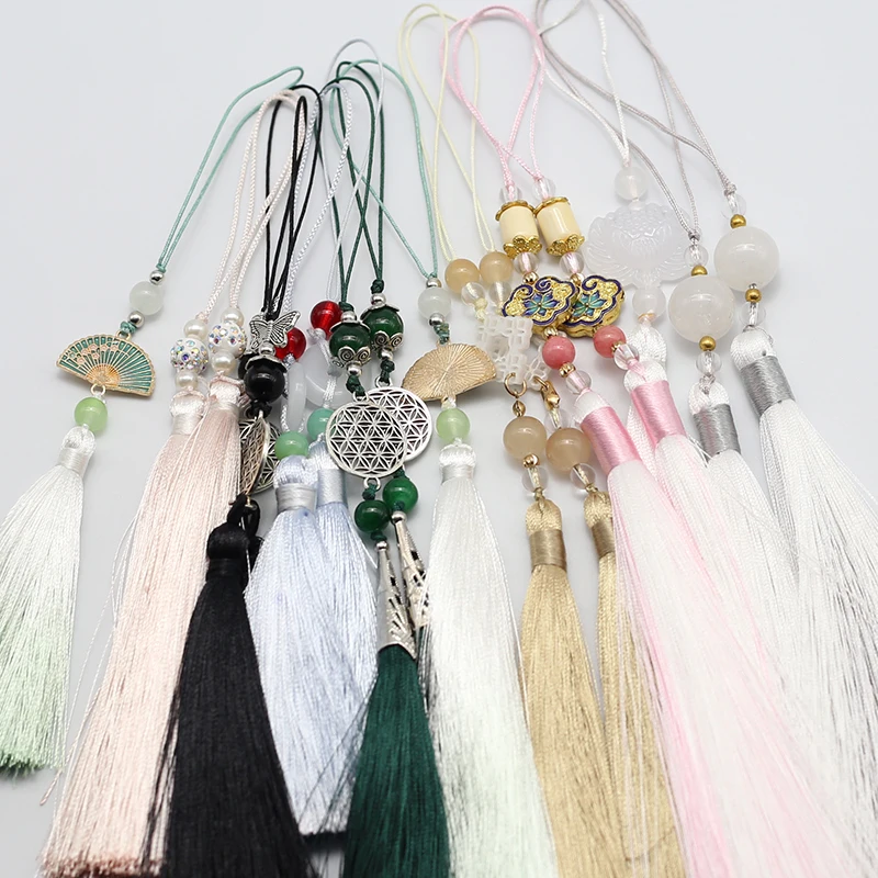 Hanging Rope Silk Tassel Fringe 20-28cm Chinese style Hooks Pendant Jewelry Making Finding Supplies Accessories tassel fringe,tassel decoration,tassel accessories,tassel trim