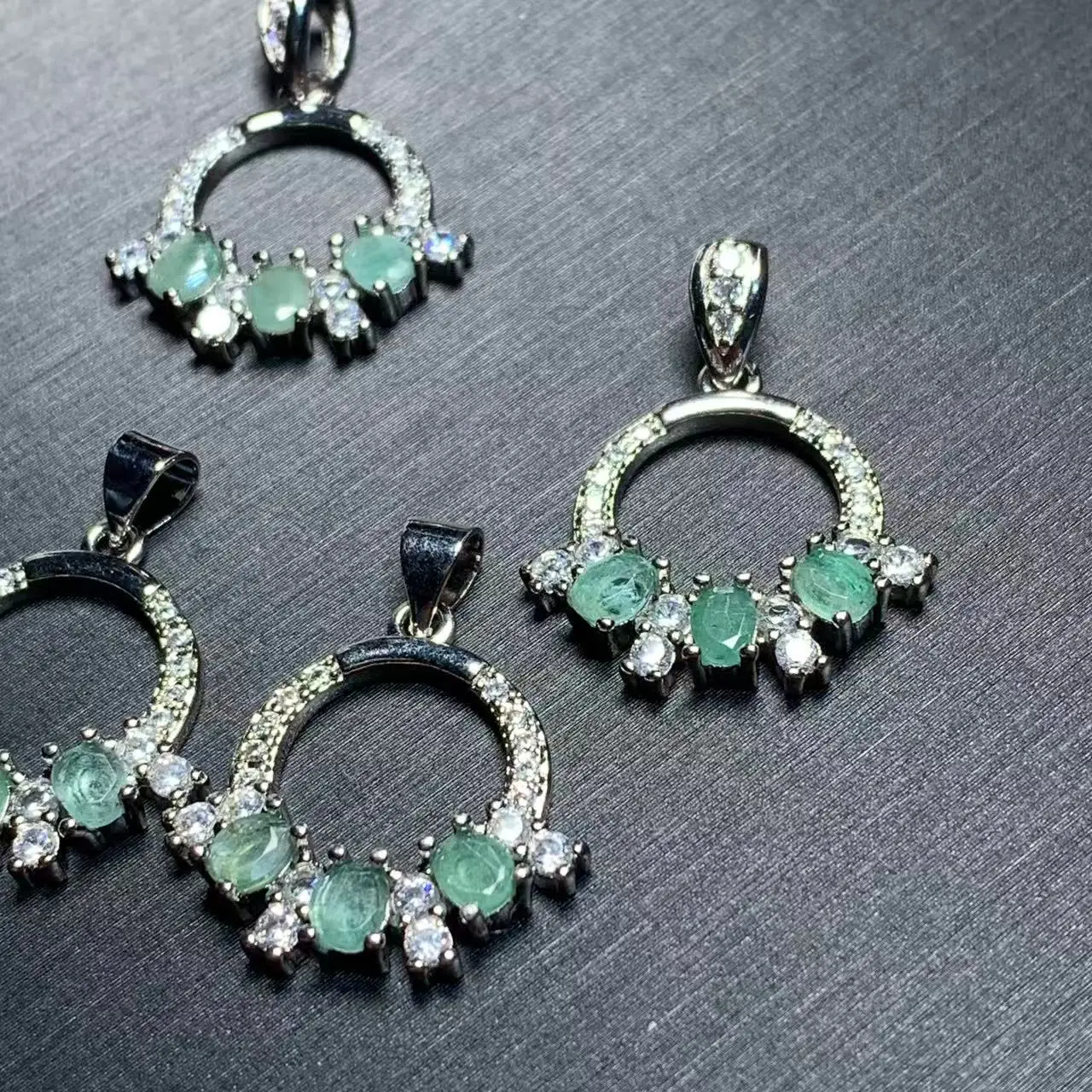 OVAL Natural EMERALD Pendant Necklace Fine Jewelry Handmade Stones Wholesale Healing Energy Gift Lucky Jewelry