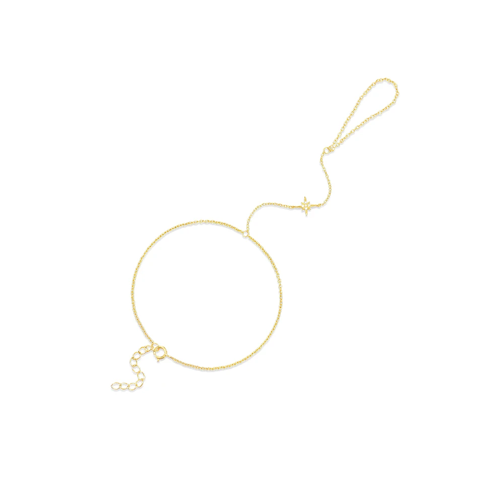 سوار فضة 925 زهرة مثمنة