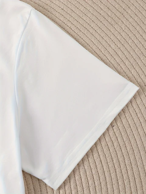 Short Sleeve Crew Neck Graphic Print T-shirt - Casual Summer & Spring Top for Women - Women'S Clothing 3