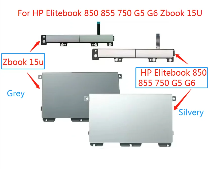 NEW For HP Elitebook 850 G5 G6 Zbook 15U Laptop Touchpad Mouse Pad Left