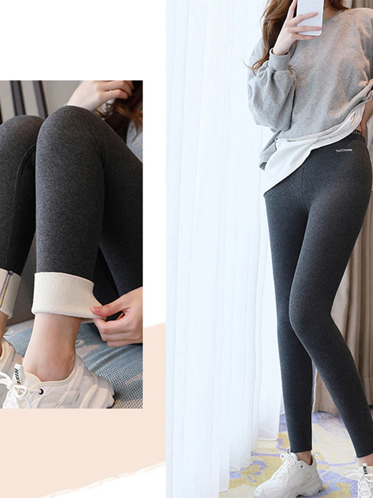 Femmes Hiver Taille Haute épais Chaud contrôle de l'abdomen Pantalons serrés  en Peluche Bas caleçons épais Chaud Pantalons serrés Short Blanc Fille (A,  M) : : Mode