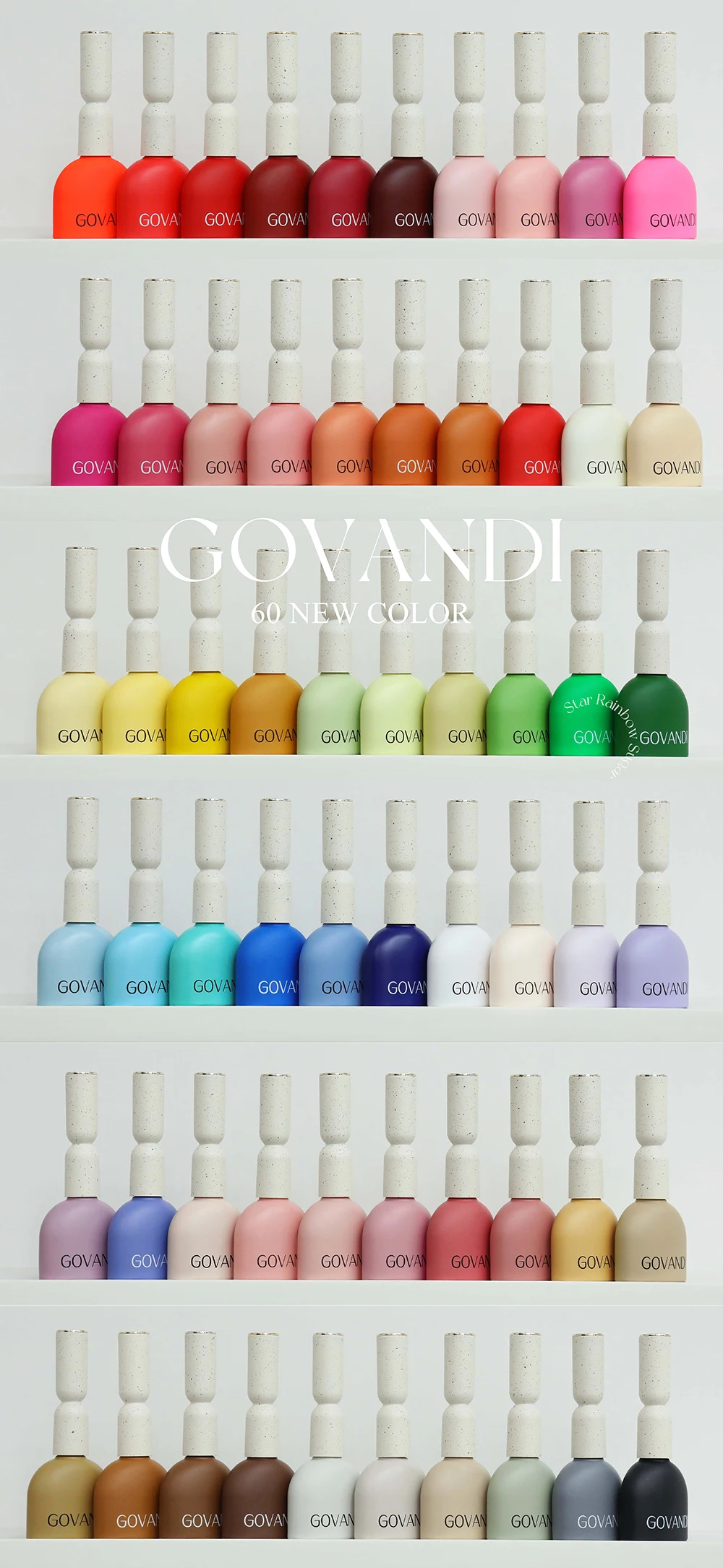 COVANDI 60 Color Premium Gel Nail Polish Set