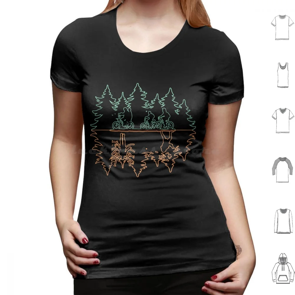 thumbnail image 1 of (El revés) 2 camisetas 6xl algodón camiseta genial cosas extrañas Will Byers Mike Eleven Lucas Dustin 80s Hawkins Netflix 1980s, 1 of 5