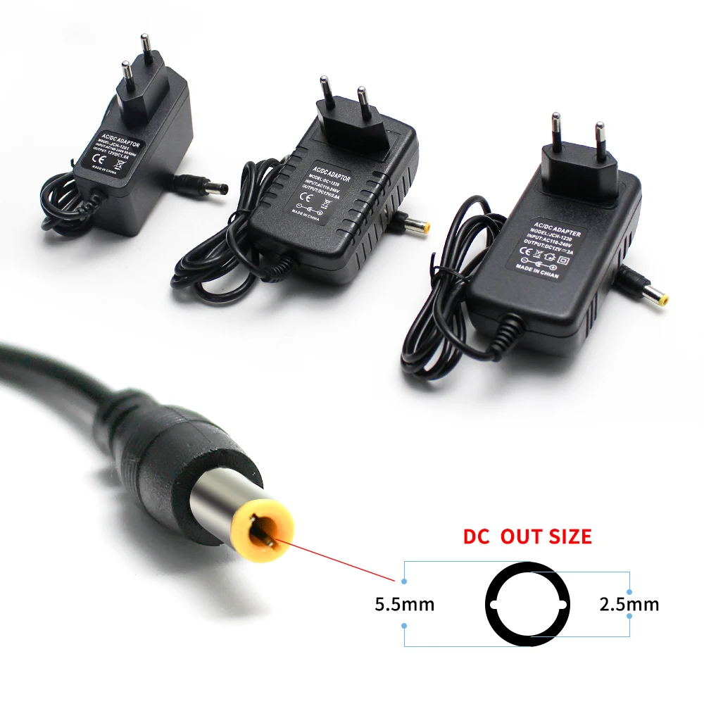 

AC DC LED Power Adapter 12V 5V 15V 9V 1A 2A Power Supply Source 220V TO 12V Volt 5W 10W 9W 18W 15W 30W For LED Strip Light