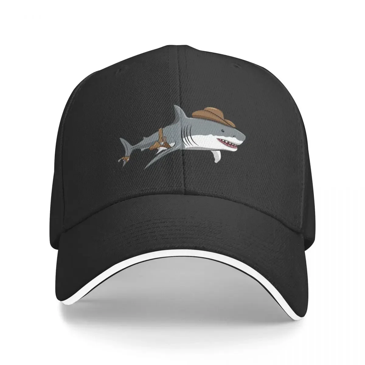 

Cowboy Shark Baseball Cap Bobble Hat Trucker Hat summer hat Woman Men's