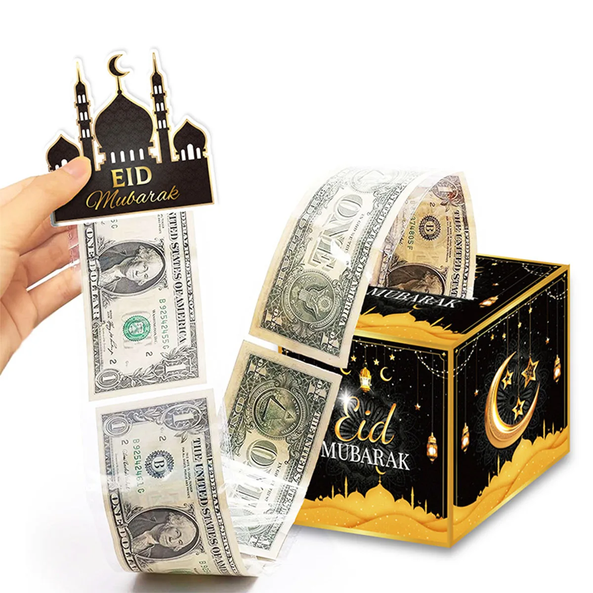 

Рамадан кареем, подарочные коробки для наличных, мусульманские Рамадан, мешочки, украшения для детей, Ид Аль Фитр, упаковка, стандартные товары