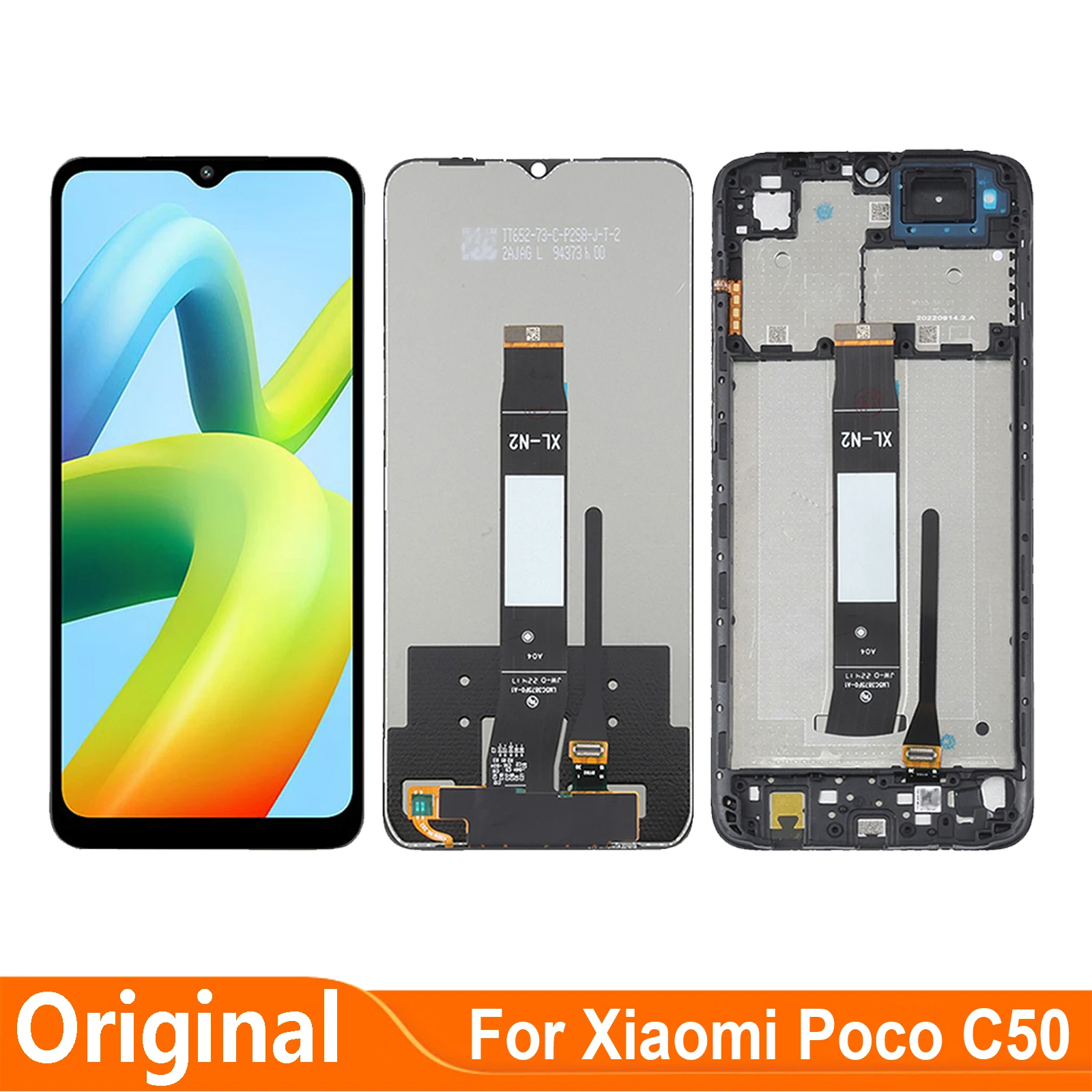 

ЖК-дисплей с сенсорным экраном и дигитайзером в сборе для Xiaomi Poco C50 MZB0D3DIN 220733SPI 220733SPH