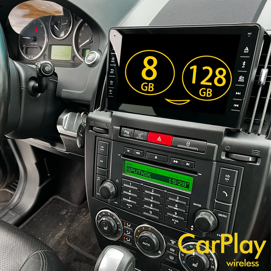 128GBROMAndroid13Radio2DinForLandRoverFreelander22009