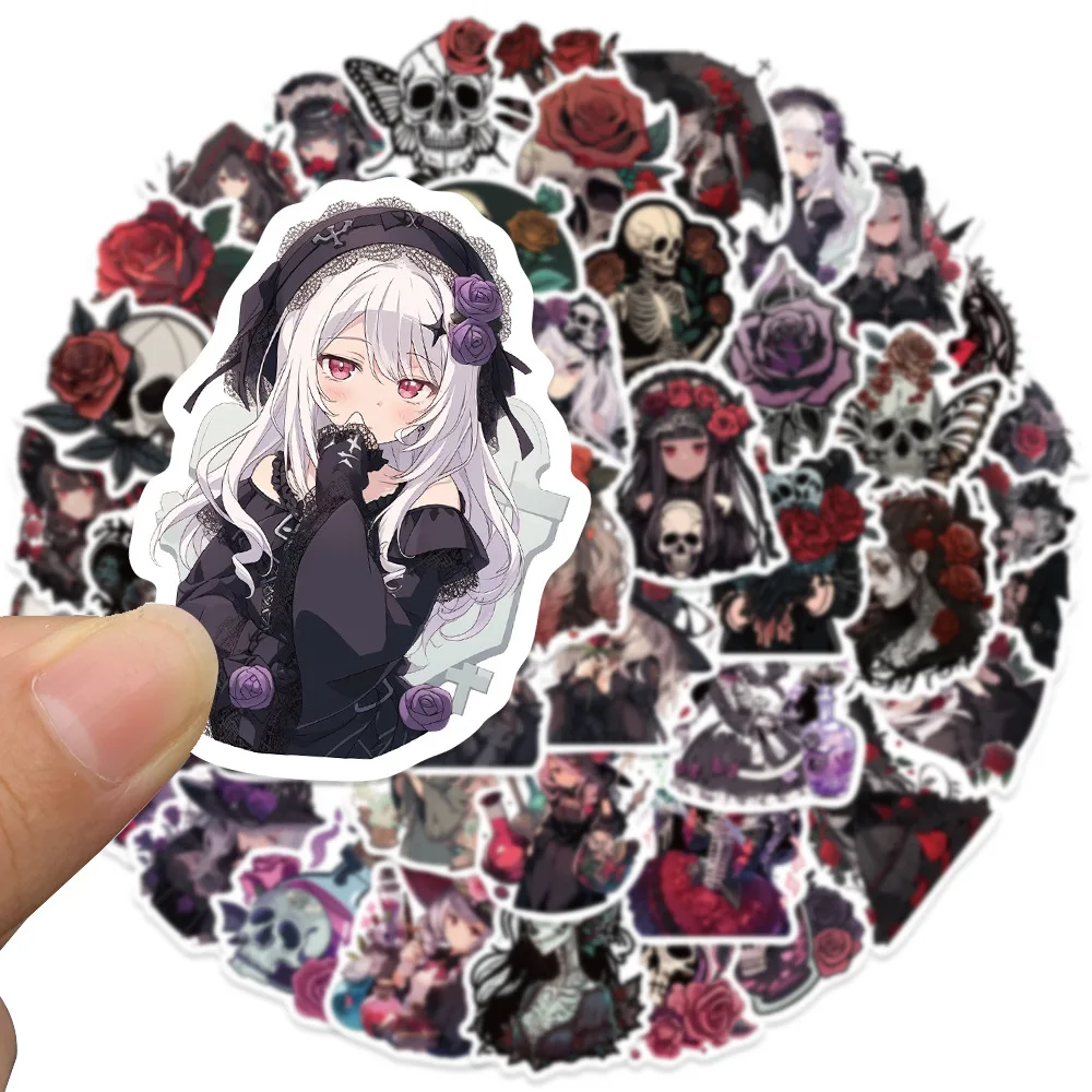 Decorative Stickers Self Adhesive Stickers Stationery Stickers Paper Stickers Adhesive Stickers Decorative Labels Stickers DIY Scrapbooking Accessories 10/30/50Pcs Retro Gothic Girl Waterproof Graffiti Sticker Aesthetic Decorative Luggage Laptop Cup Phone Scrapbook Kids Stickers