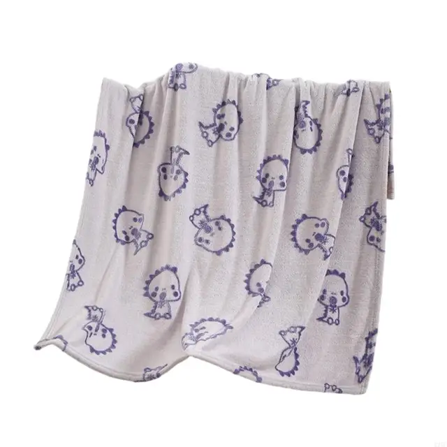 Breathable Swaddles Wrap with Cartoon Pattern Baby Quilt for Toddler Infant Bath Towel Receiving Blanket Pram Blanket 425F 5