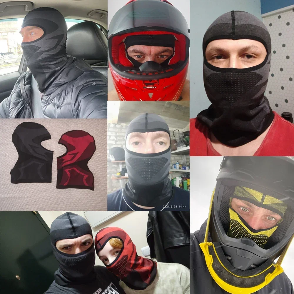 Breathable Balaclava Motorcycle Full Face Cover Motorbike Cycling Bike Mask Motocross Moto Riding Helmet Liner Caps Men Women