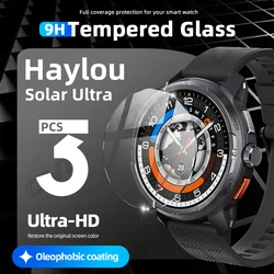 Premium 9H Tempered Glass Screen Protector - Durable, HD Clear, Anti - Scratch Film for Haylou Solar Ultra (3 Pieces)
