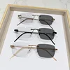 Intelligent Photochromic Myopia Glasses Women Retro Trendy Minus Sight Sunglasses 2 in 1 Farsighted Eyewear Diopter Prescription 5