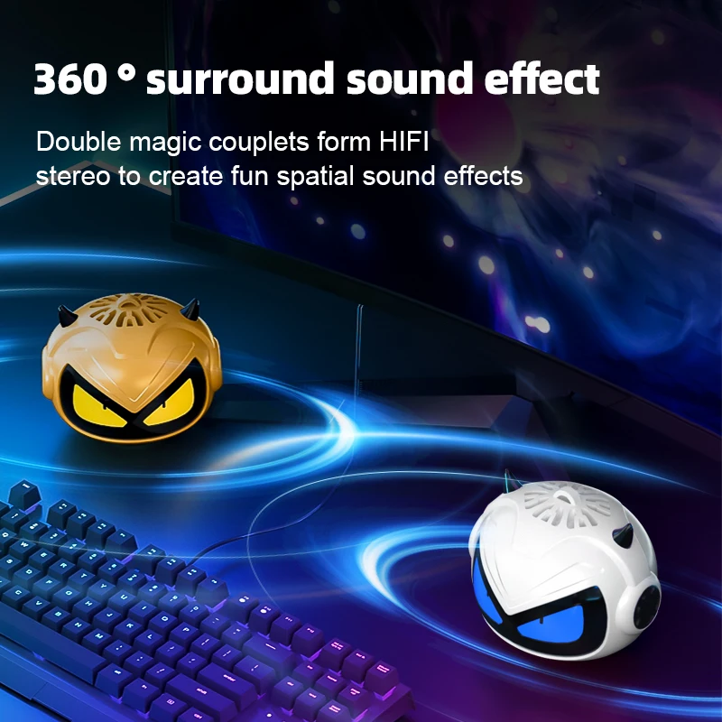 Portable Bluetooth Speaker Wireless  Home Stereo  HIFI Stereo Surround Subwoofer Music Speaker for Kids Adult Gift 4