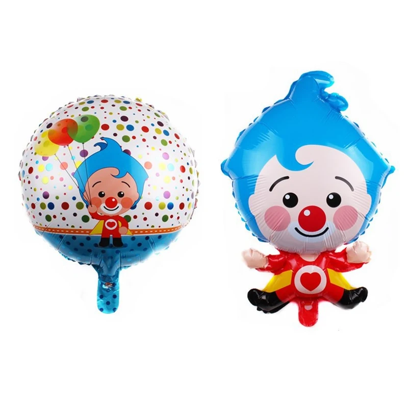 

Cartoon clown balloon circus toy aluminum foil balloon children birthday party decoration balloon wholesale