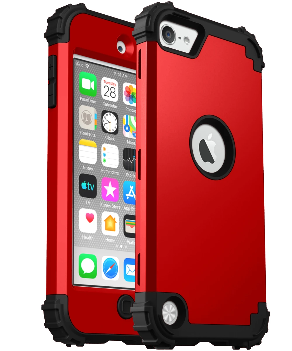 Heavy Duty 3-in-1 Shockproof Phone Case with Soft TPU Lining & Hard Plastic Frame