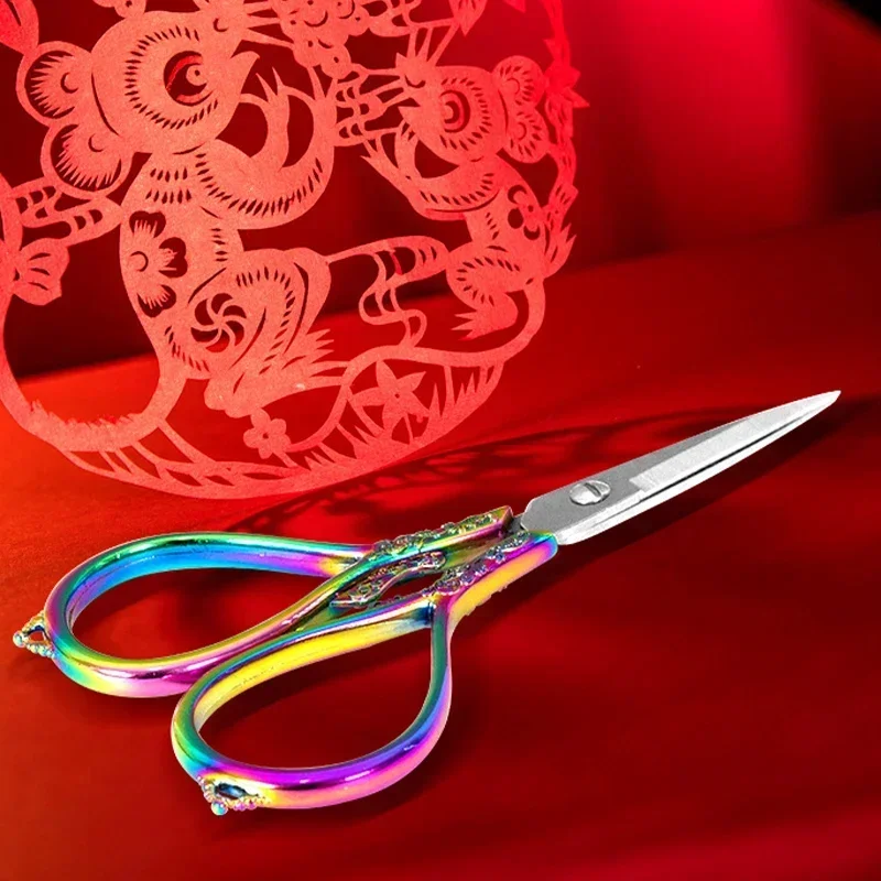 Sewing Scissors Retro Cross Stitch Antique Durable High Steel Tailor Craft Household for Fabric