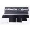 Simple Assembly 5 Tiers Non-woven Fabric Shoe Rack with Handle Black RT 6